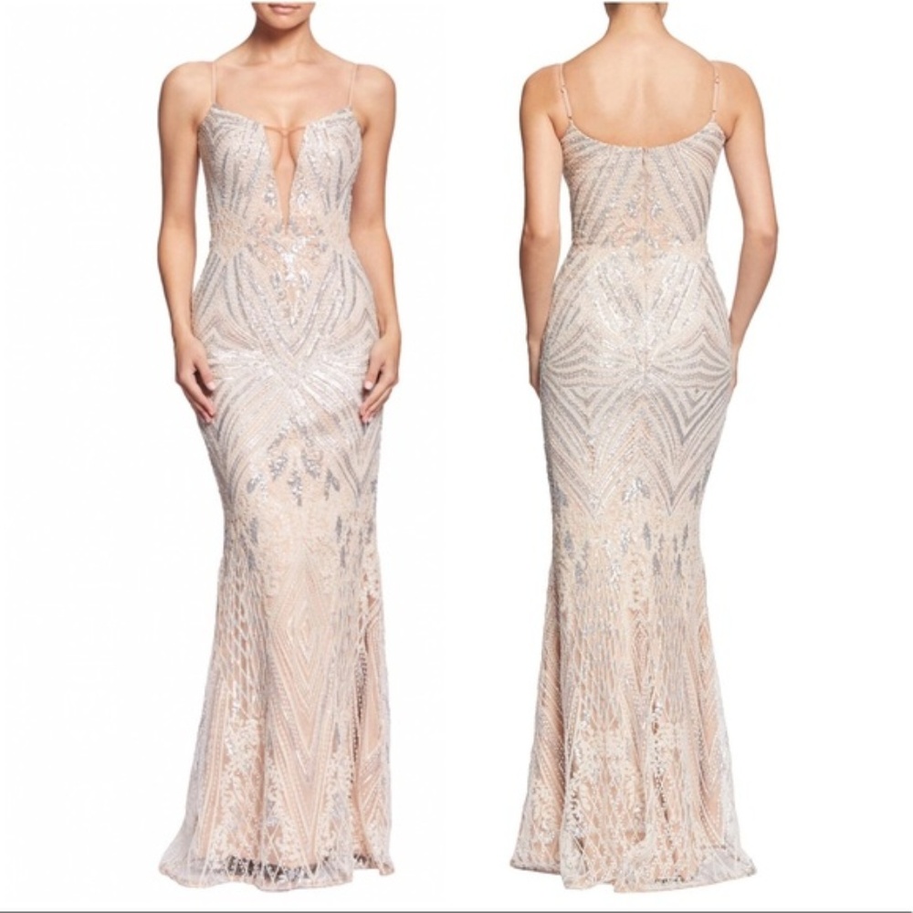 Dress the Population Mara Art Deco Gown XS